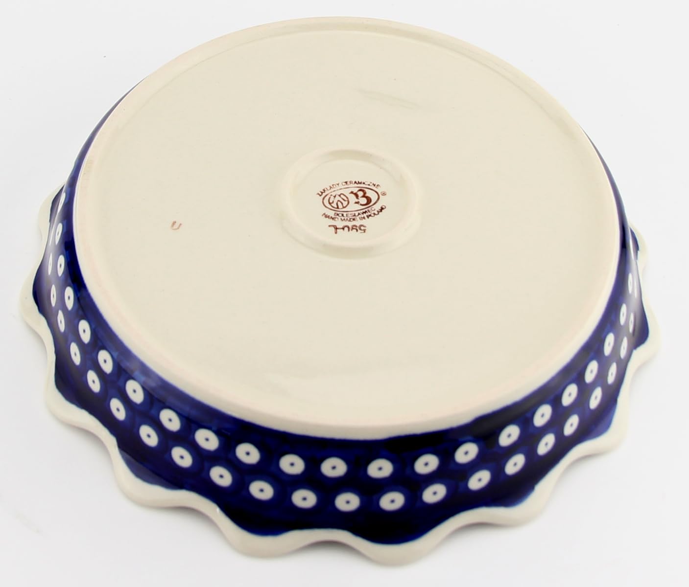 Amazon.co.jp: ポーランド陶器 キッシュ/スカロップパイ皿 Zaklady